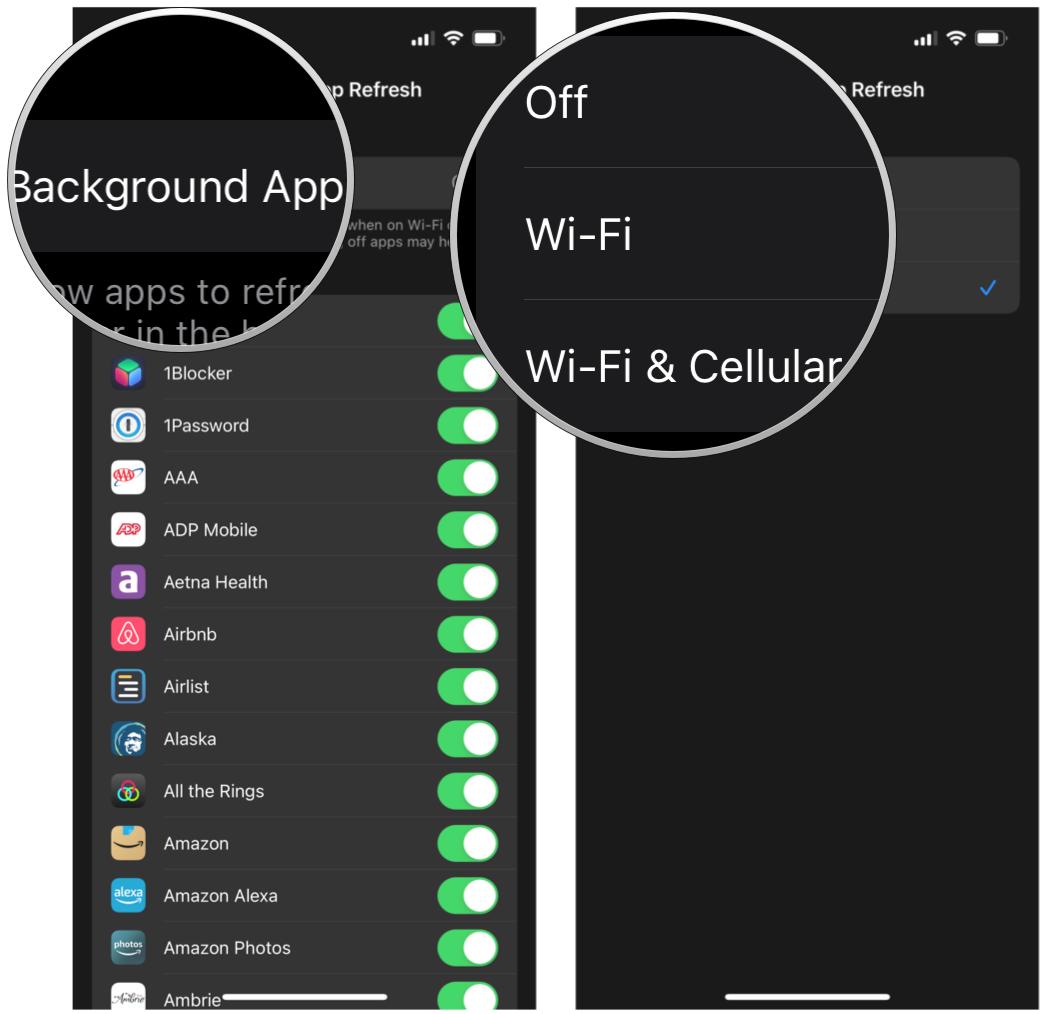 Enable or disable systemwide Background App Refresh on iPhone by showing: Tap Background App Refresh, tap if you want it Off, Wi-Fi only, or Wi-Fi & Cellular