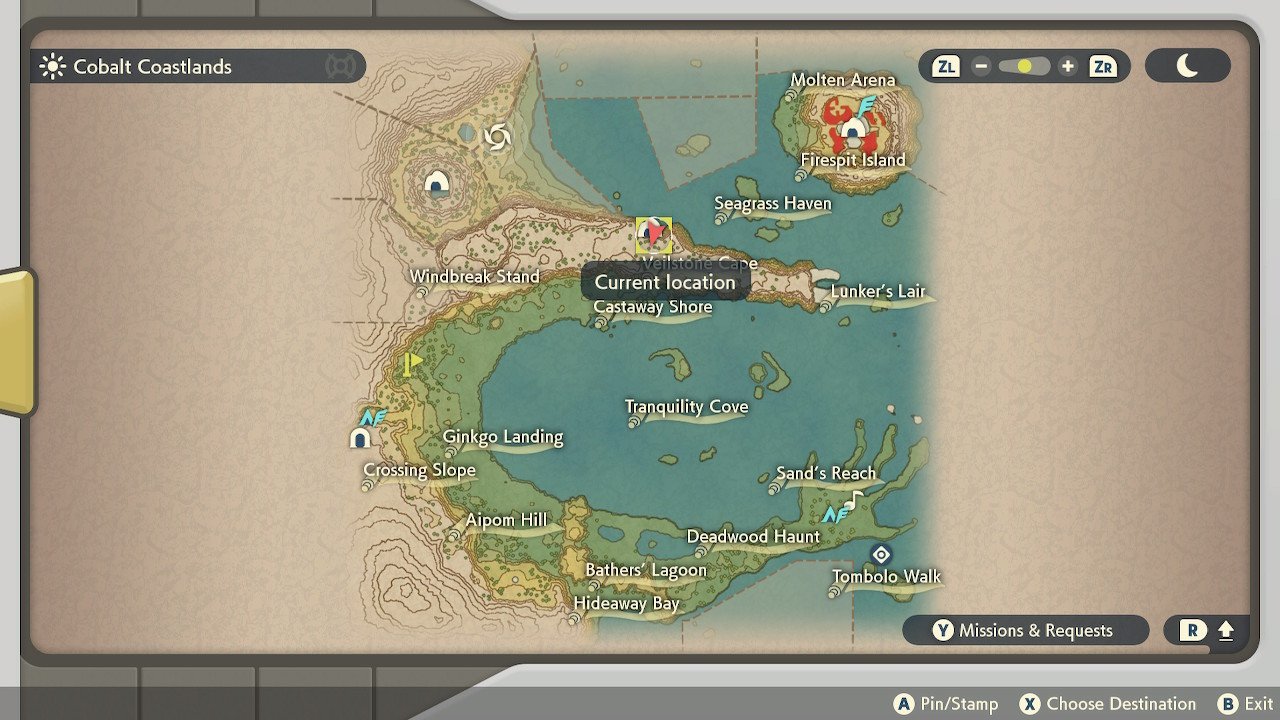 Pokemon Legends Arceus Manaphy Cave Map