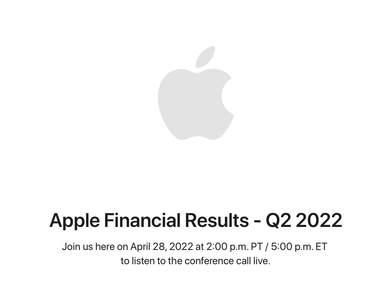 Apple Earnings Q2