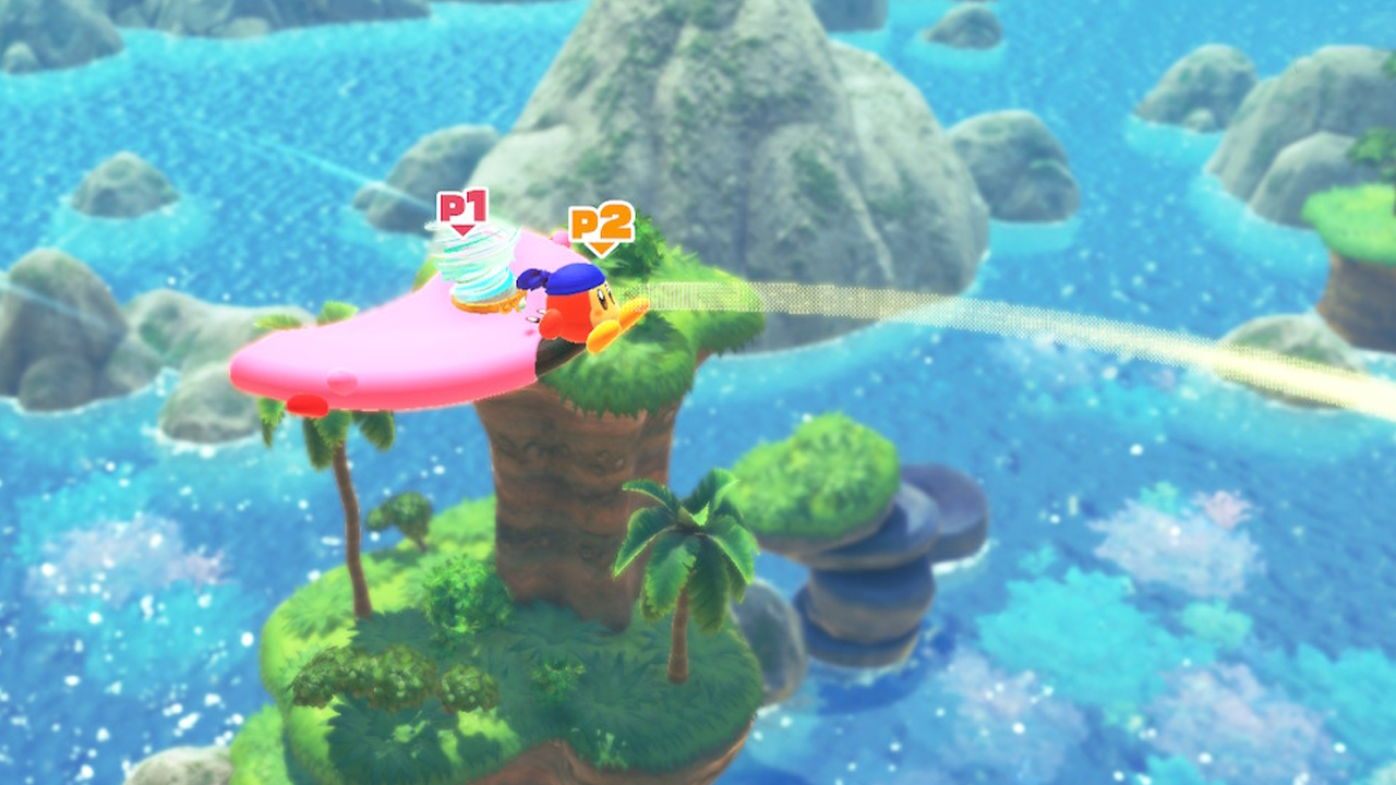 Kirby And The Forgotten Land Two Player Mouthful Mode