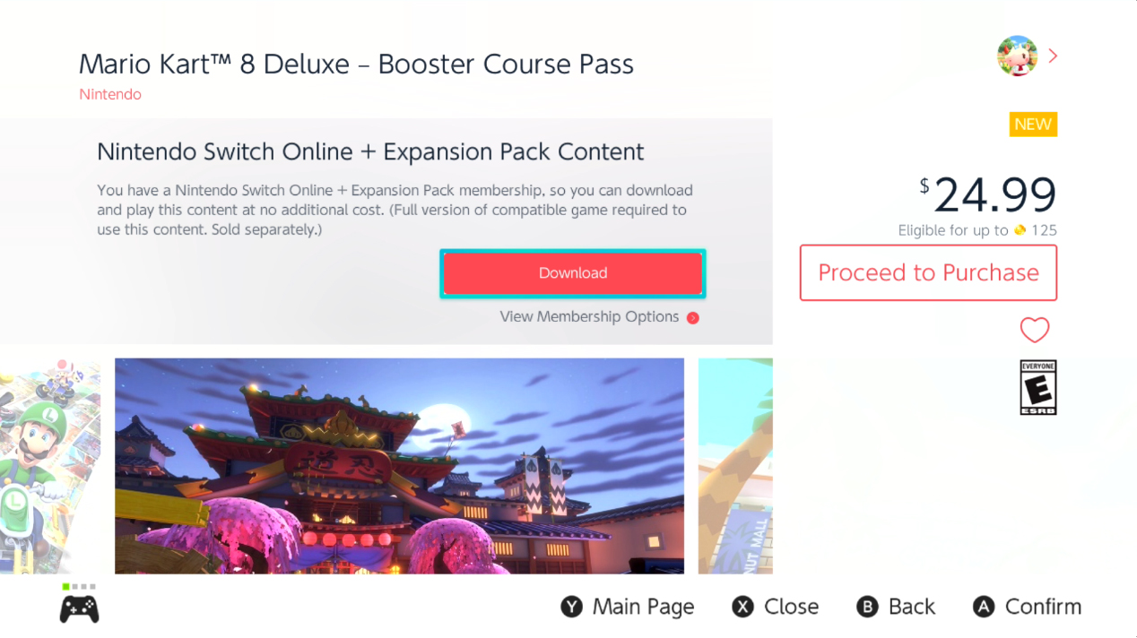 Nintendo Switch Online Mario Kart 8 Deluxe Booster Course Pass Download Again