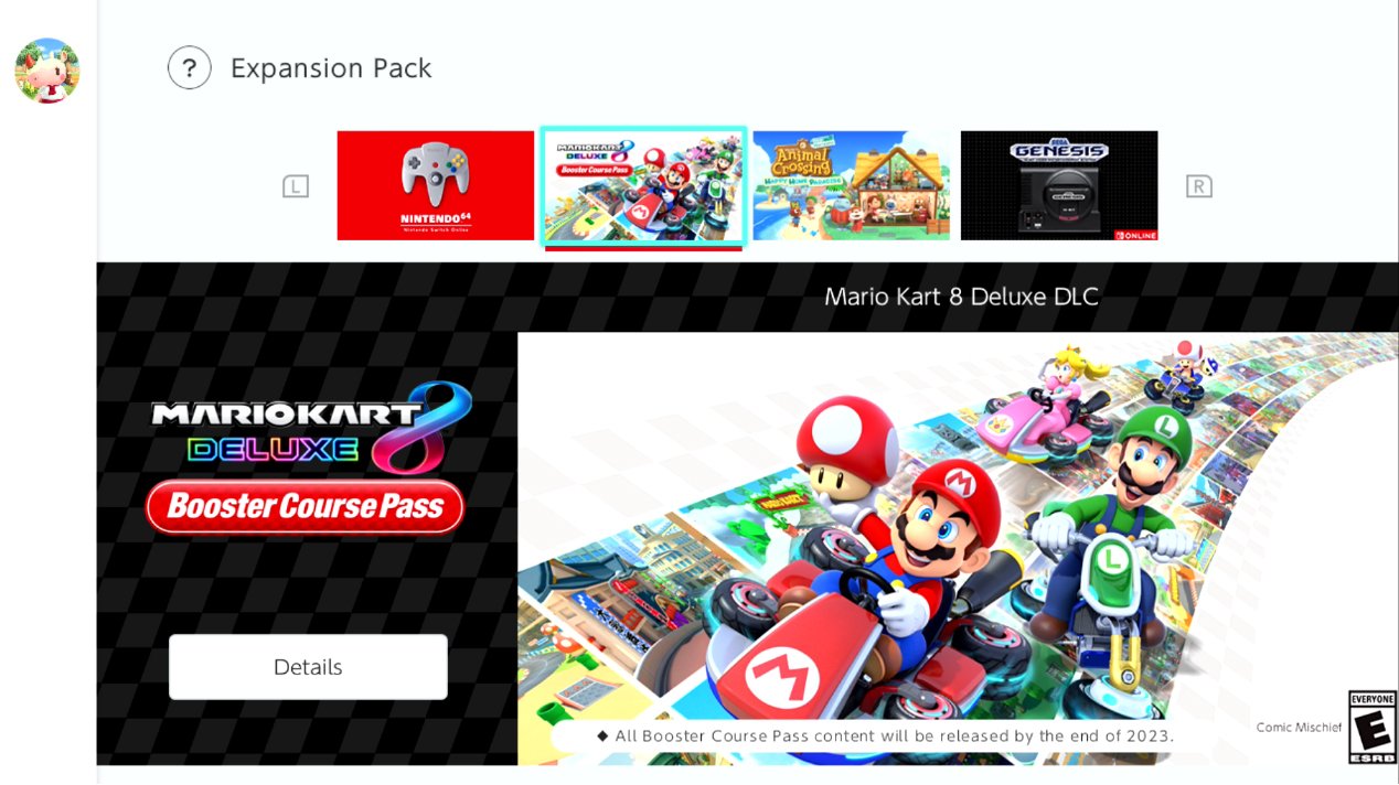 Nintendo Switch Online Mario Kart 8 Deluxe Booster Course Pass