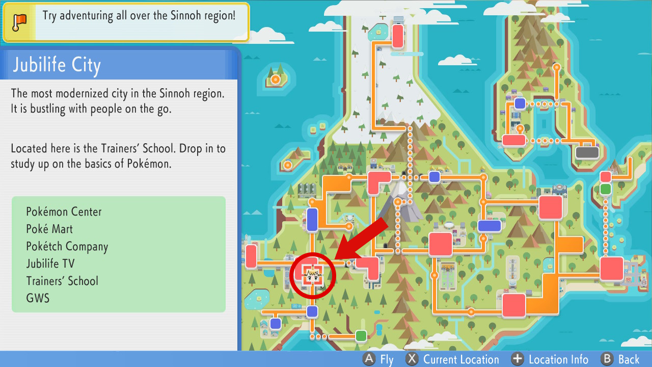 Pokemon Bdsp Jubilife City Map