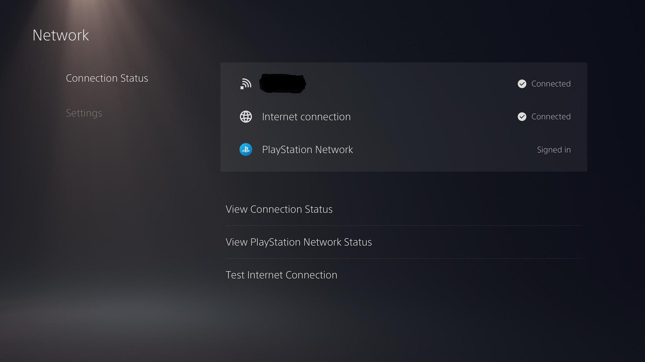 Check internet speed on PS5: PS5 Network Settings