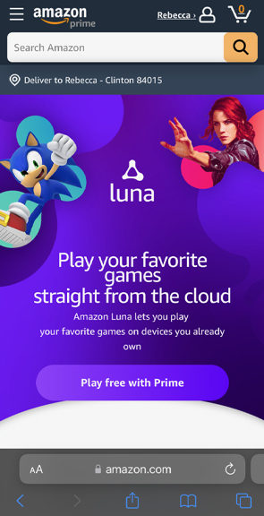 Amazon Luna Site