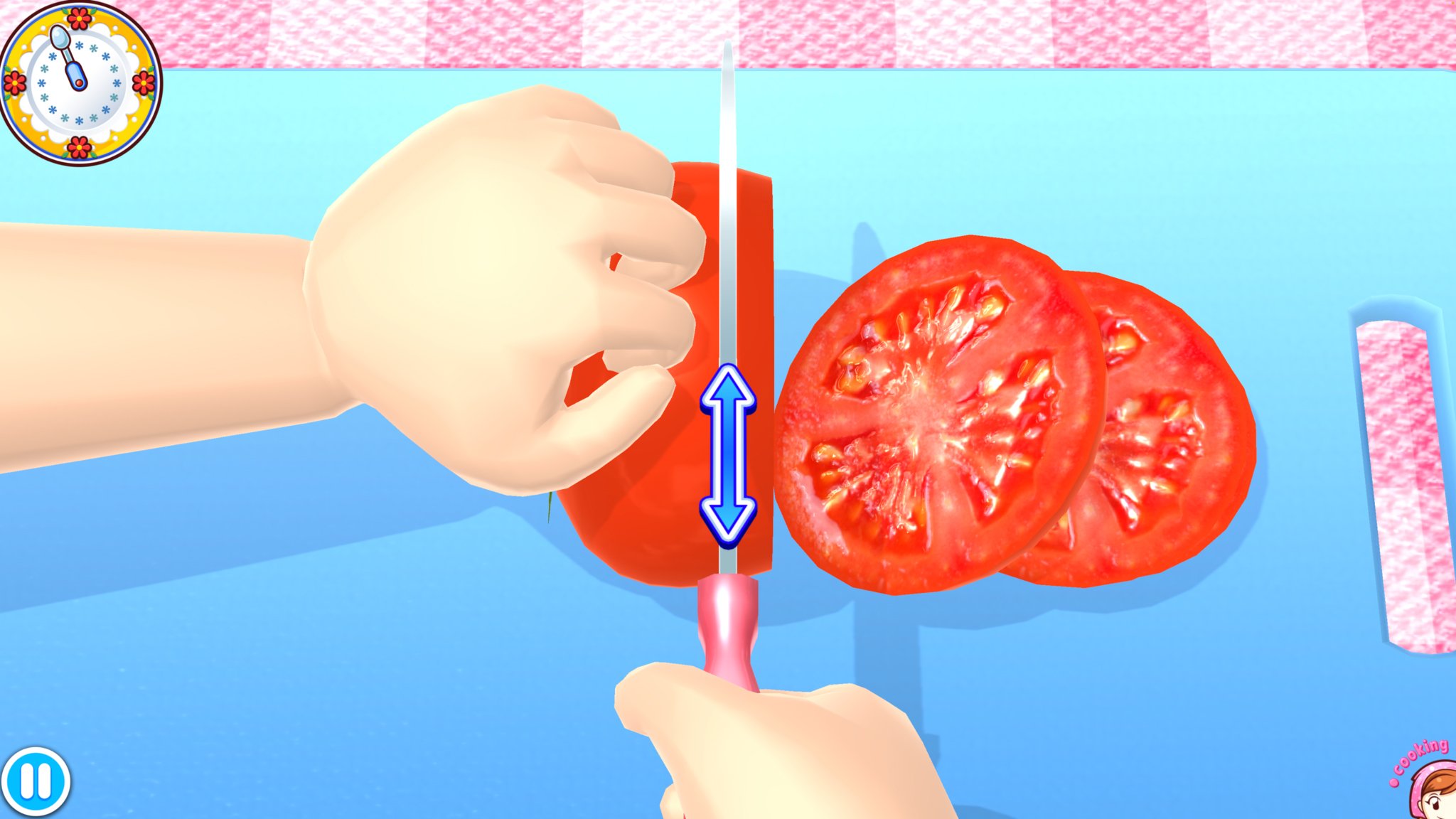 Cooking Mama Cuisine Cutting Tomatoes