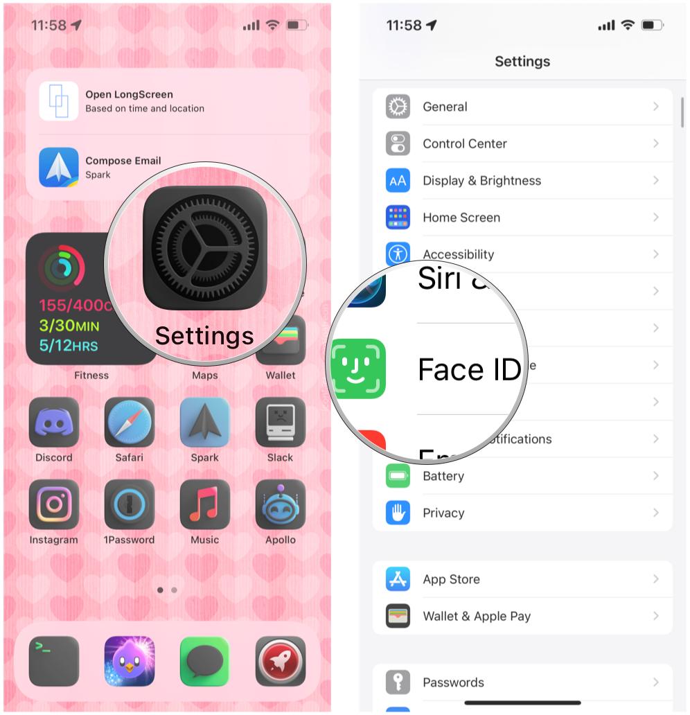 Use Face ID with a Mask on iPhone: Launch Settings, tap Face ID & Passcode