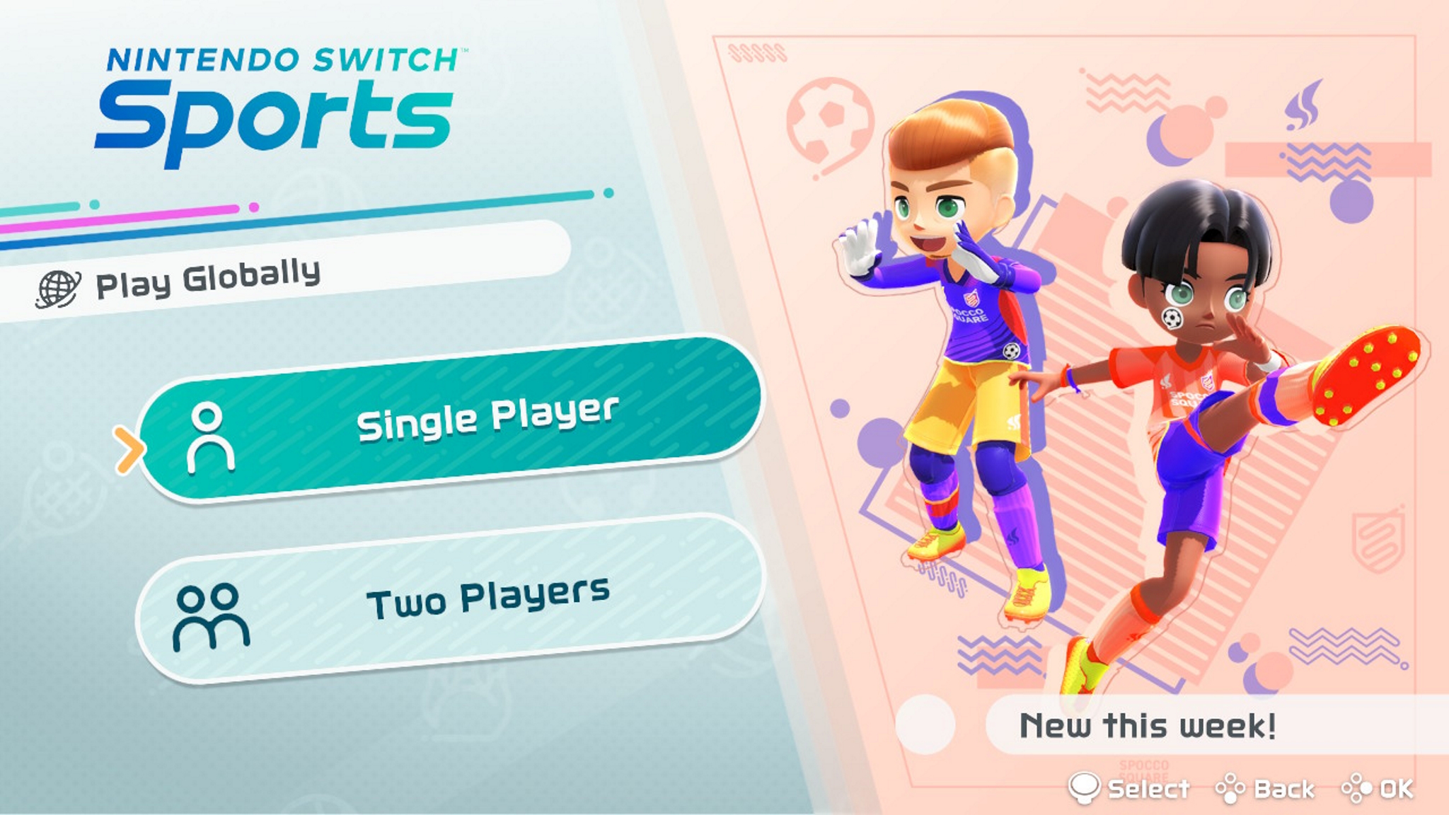 Nintendo Switch Sports Play Online Select One Or Two Local Players