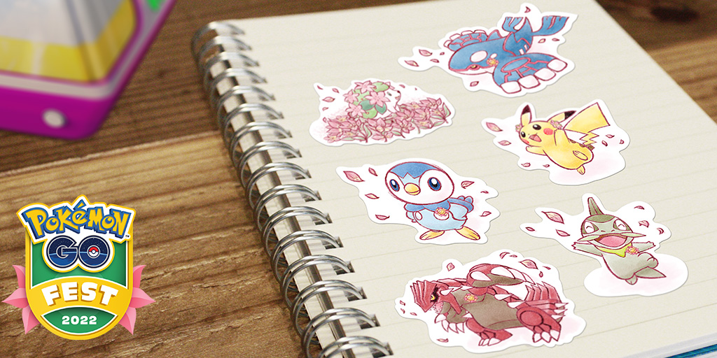 Pokémon Go Fest 2022 stickers