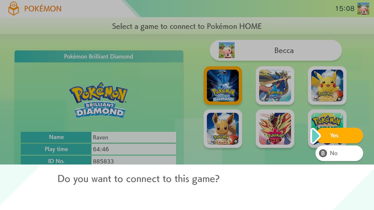 Pokemon Home Bdsp Yes