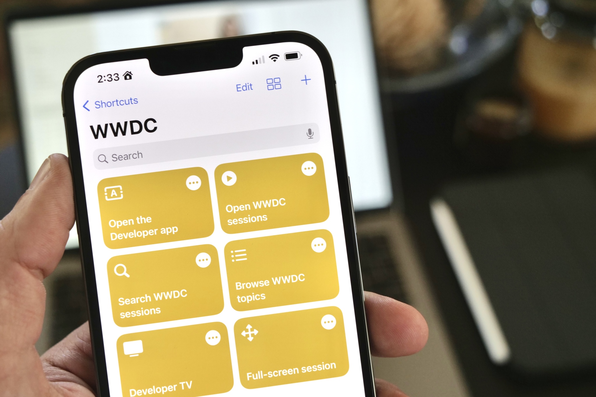 Photo of the WWDC '22 shortcuts