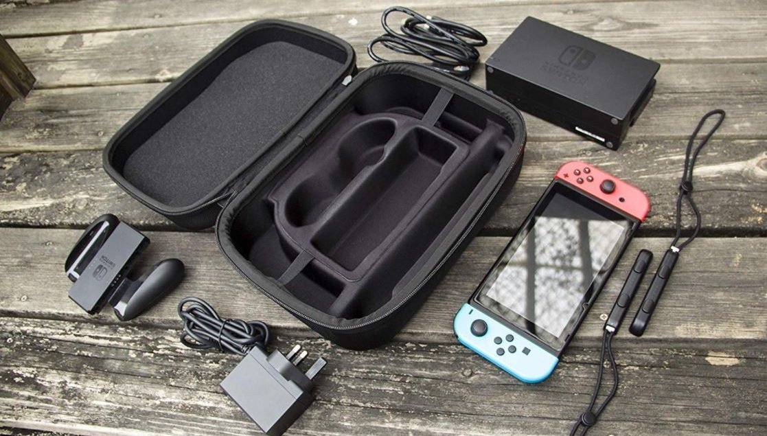 Amazon Basics Hardshell Nintendo Switch Case Hero Cropped