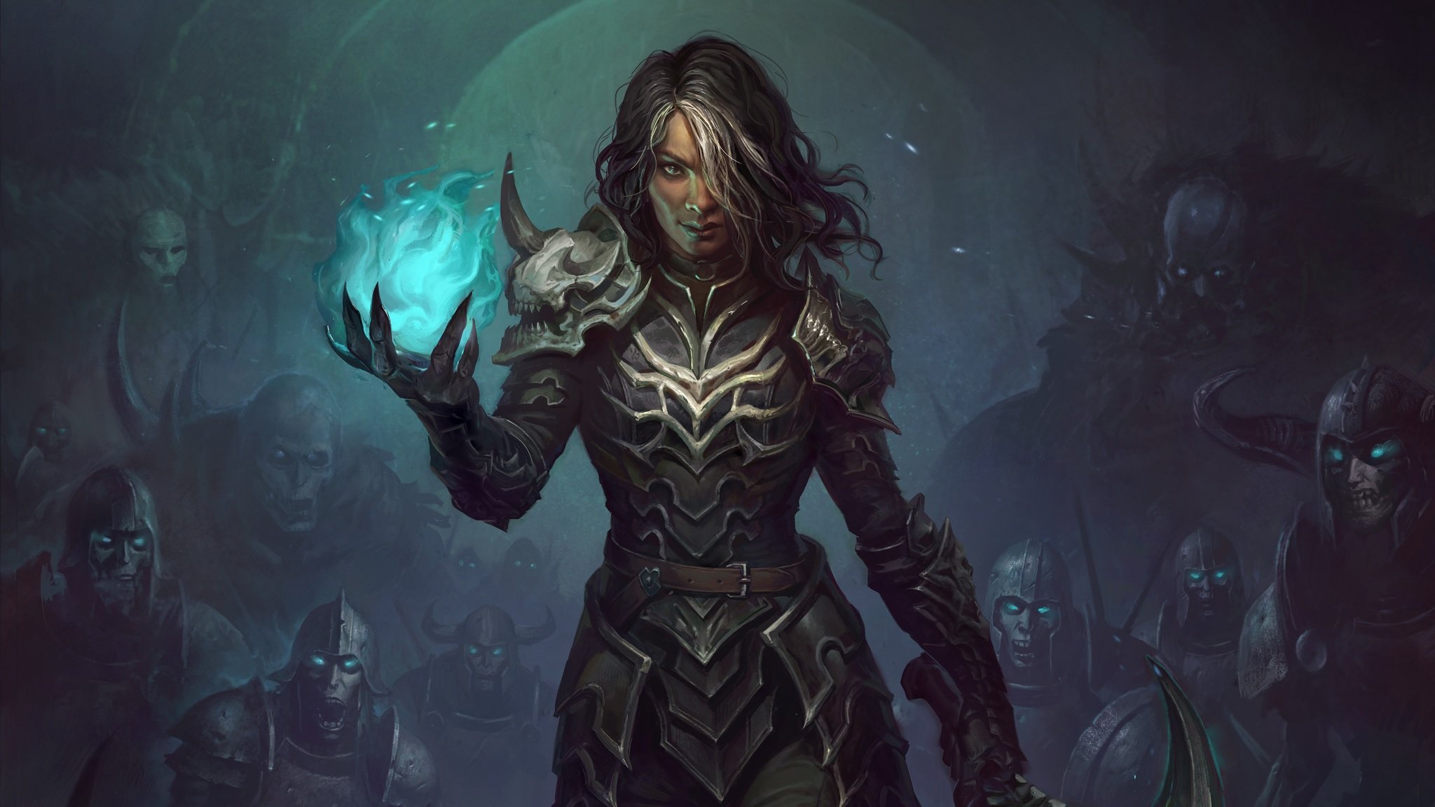 Diablo Immortal Key Art Necromancer Female
