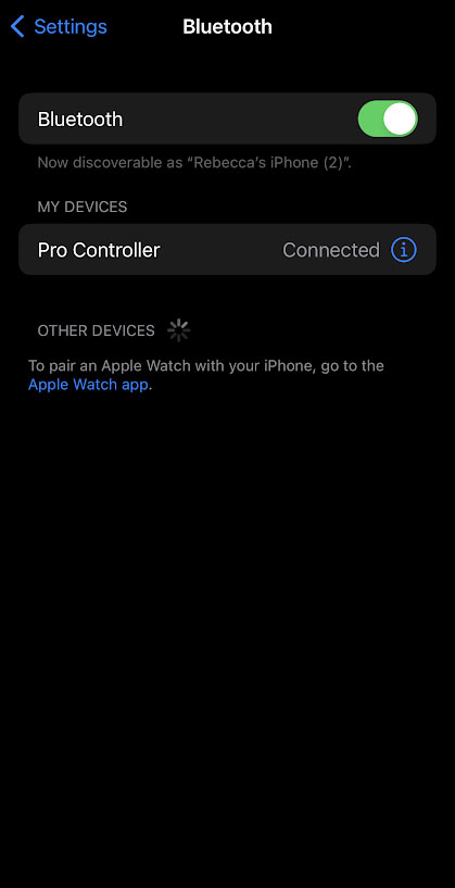 How To Connect Nintendo Switch Pro Controller To Iphone Ipad Bluetooth Connected