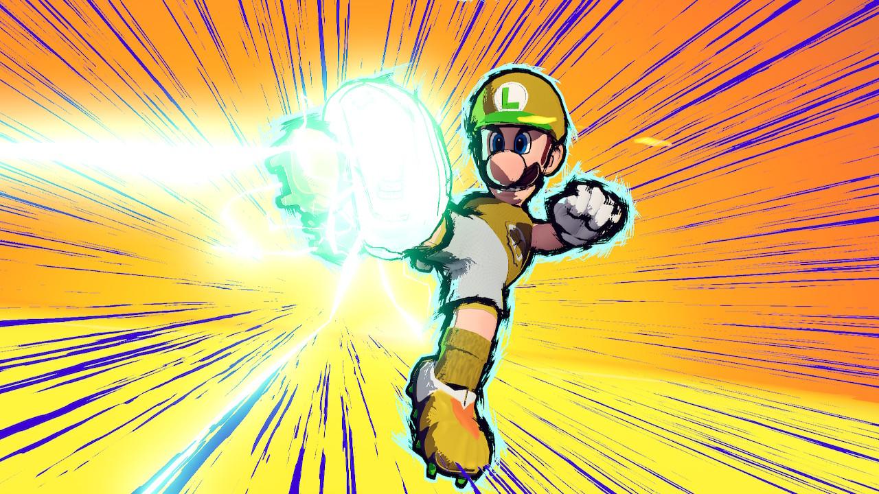 Mario Strikers Battle League Luigi Hyper Strike