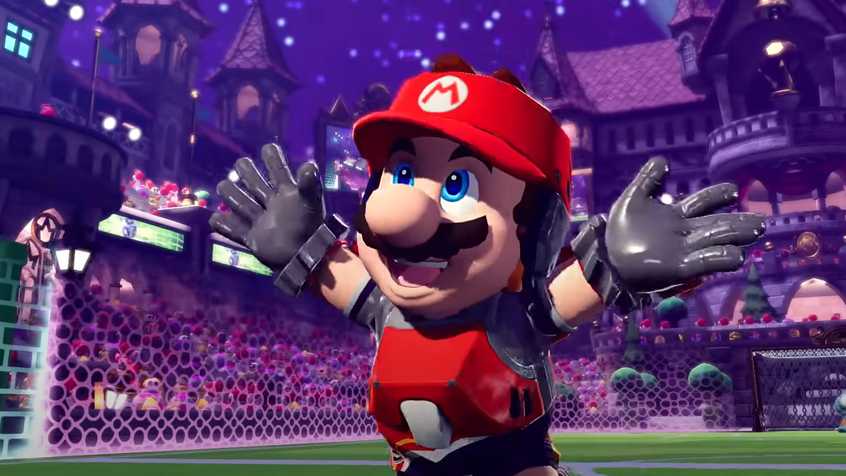 Mario Strikers Battle League Mario Score Scene
