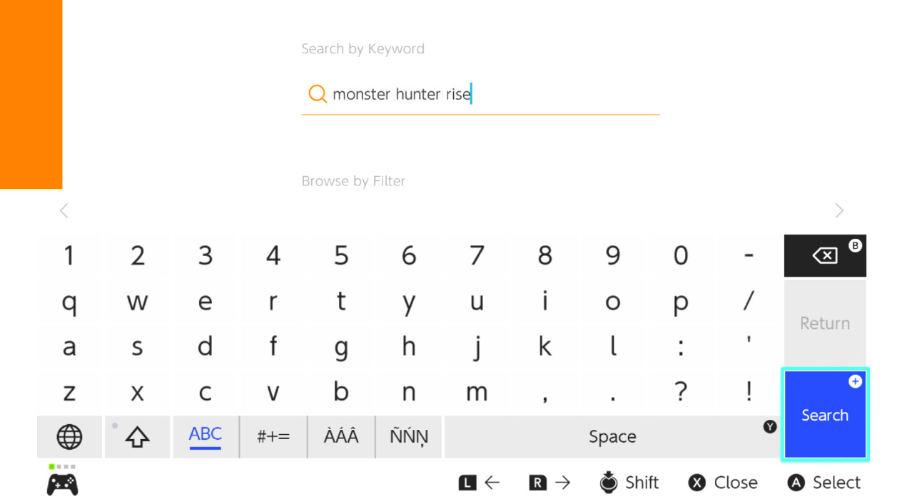 Monster Hunter Rise Search