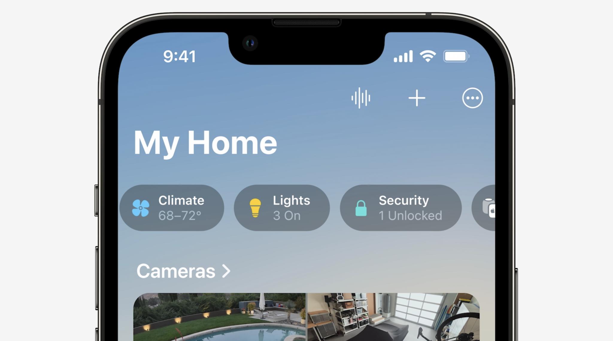 WWDC 2022 Home App Screen