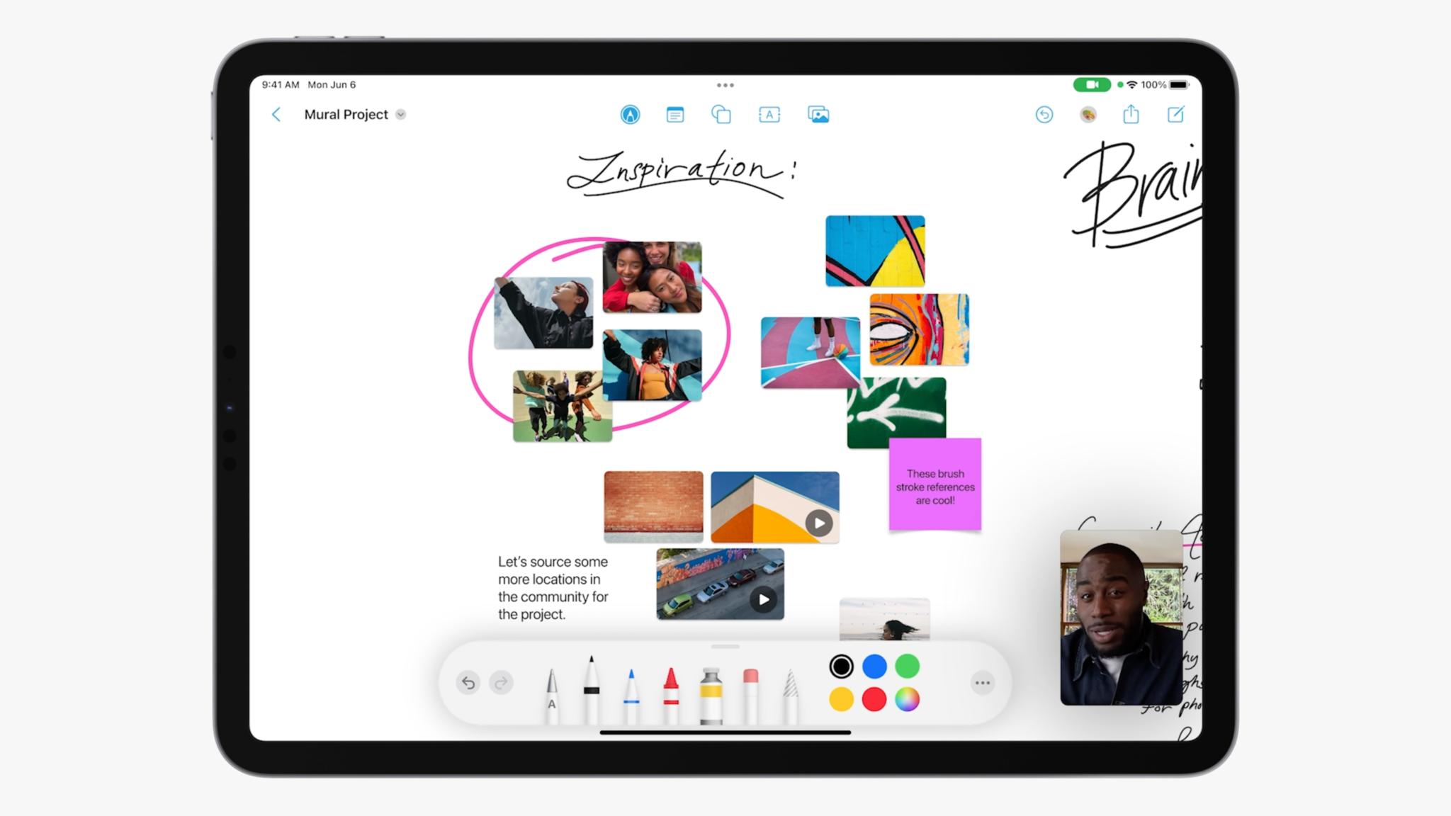 WWDC 2022 iPadOS 16 Freeform App