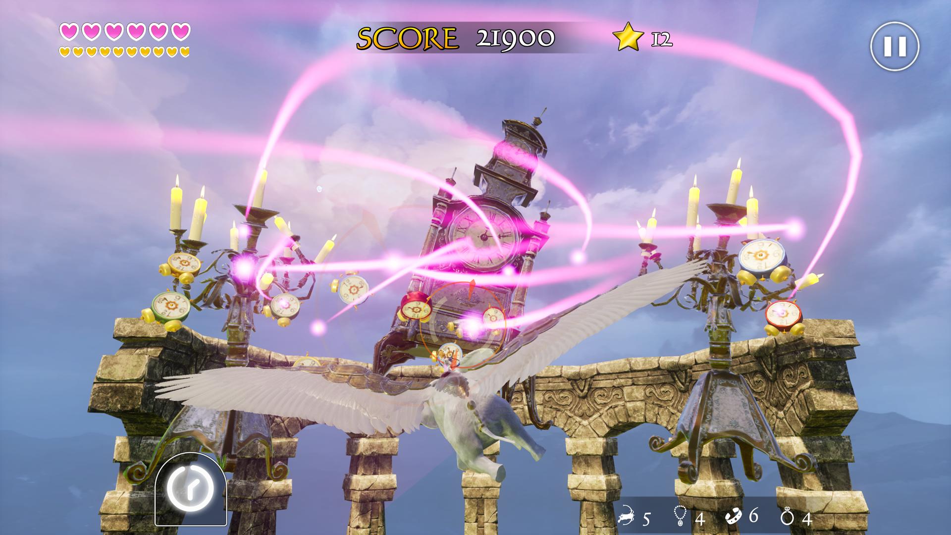 Princess Arch fighting clock and candlelight bosses.