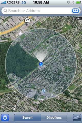 iphone 3.0 maps compass direction