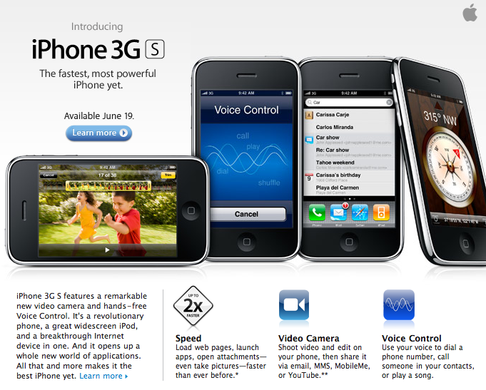 Apple iPhone 3G S Mailer