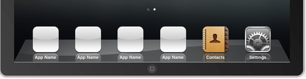iPad iPhone 3.2 SDK 6 icon dock