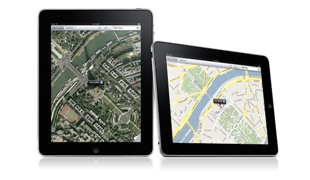iPad google maps