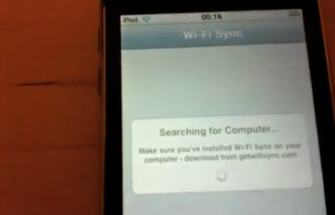 iPhone wi-fi sync