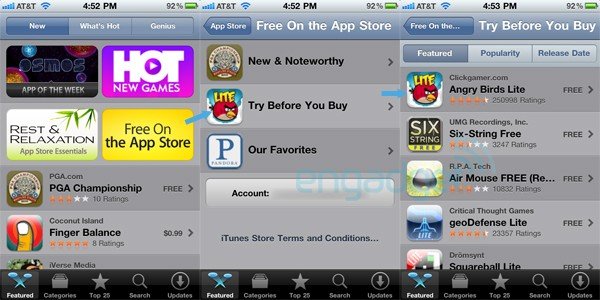 App Store Try Before You Buy