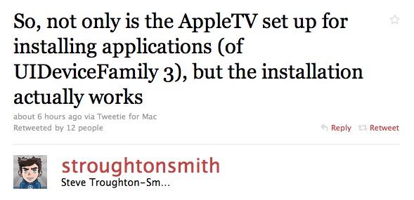 Install apps on Apple TV