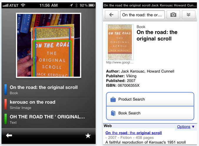 Google Mobile App for iPhone adds Google Goggles