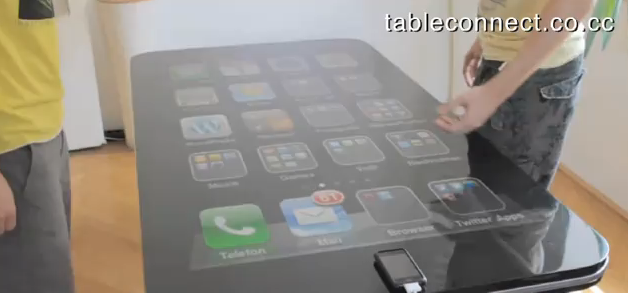 58-inch multitouch table runs on iPhone [Jailbreak + Video]