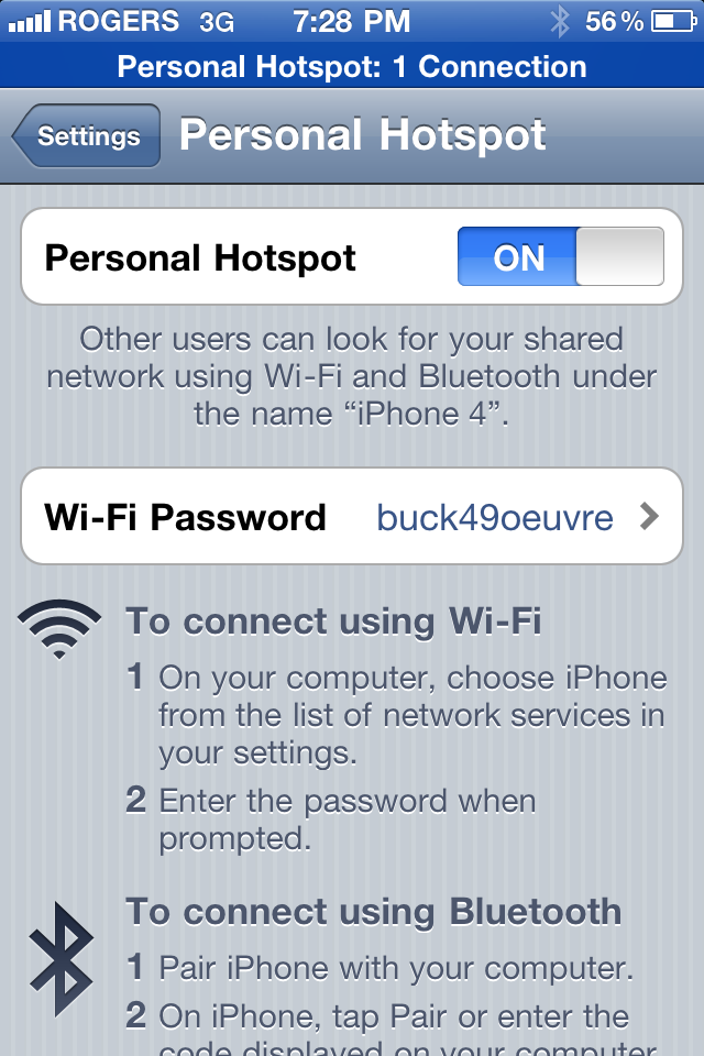 Wireless Hotspot feature in iOS 4.3