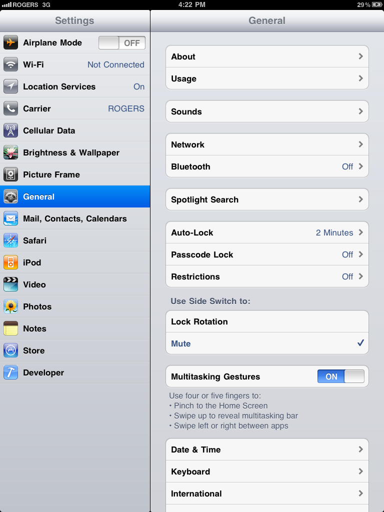 Daily Tip: How to enable iPad multitasking gestures in iOS 4.3
