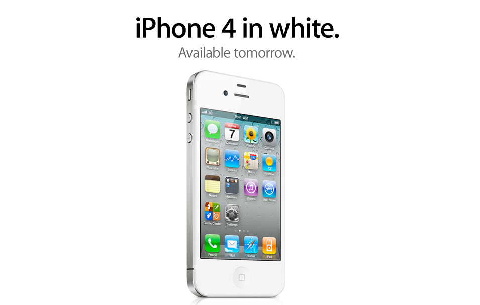white iPhone 4 available