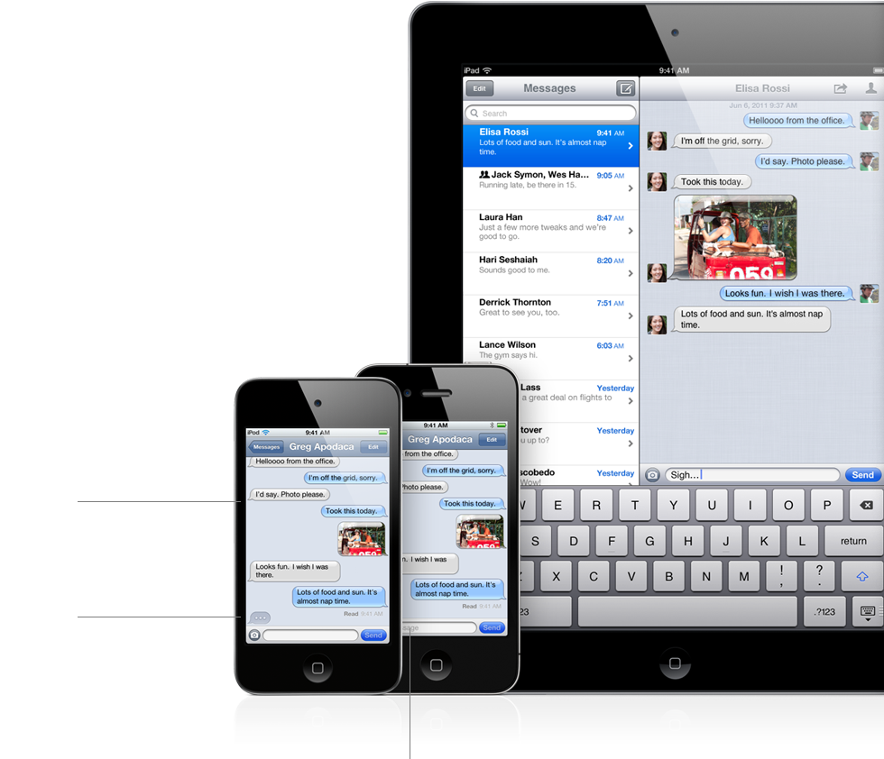 iMessage and FaceTime and iChat, oh my!