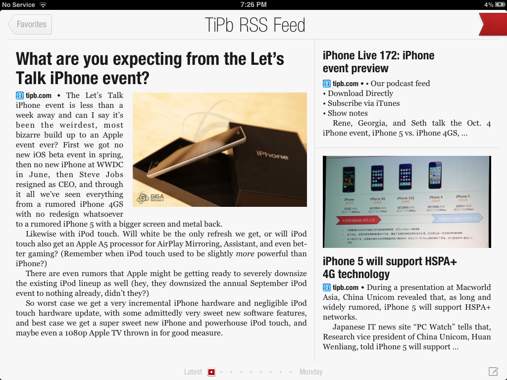 Top 5 RSS feed readers for iPhone, iPad - Flipboard
