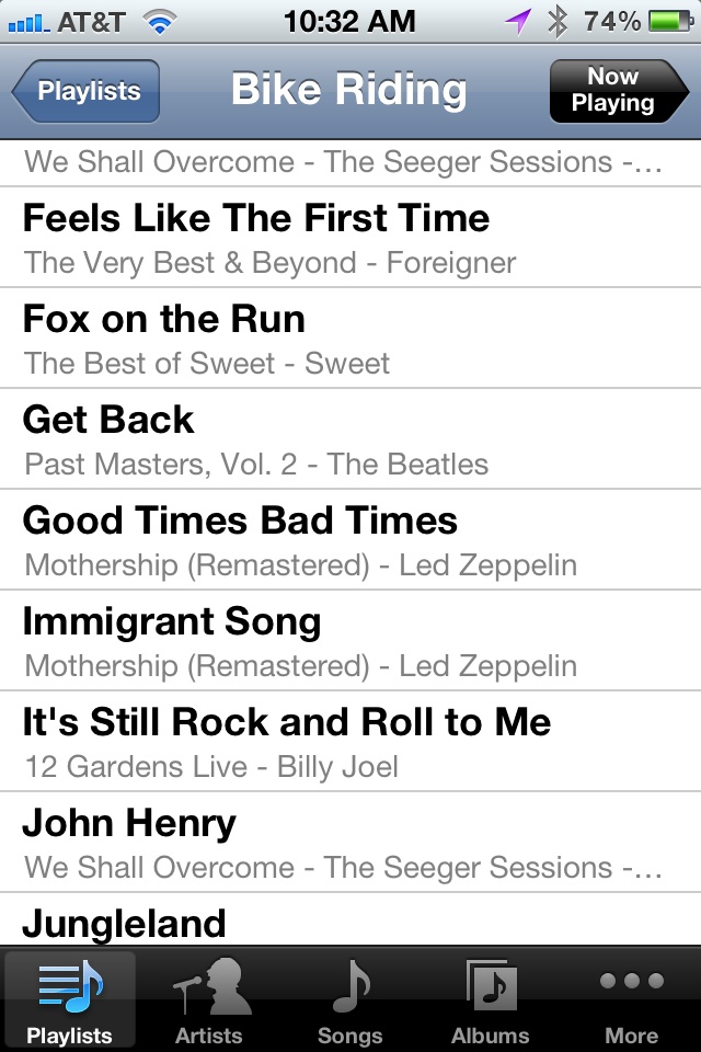 Having a great playlist on your iPhone can help keeping going, so can the right station on Pandora or Spotify