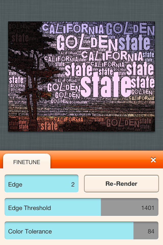 Transform your photos into typographic works of art with WordFoto for iPhone
