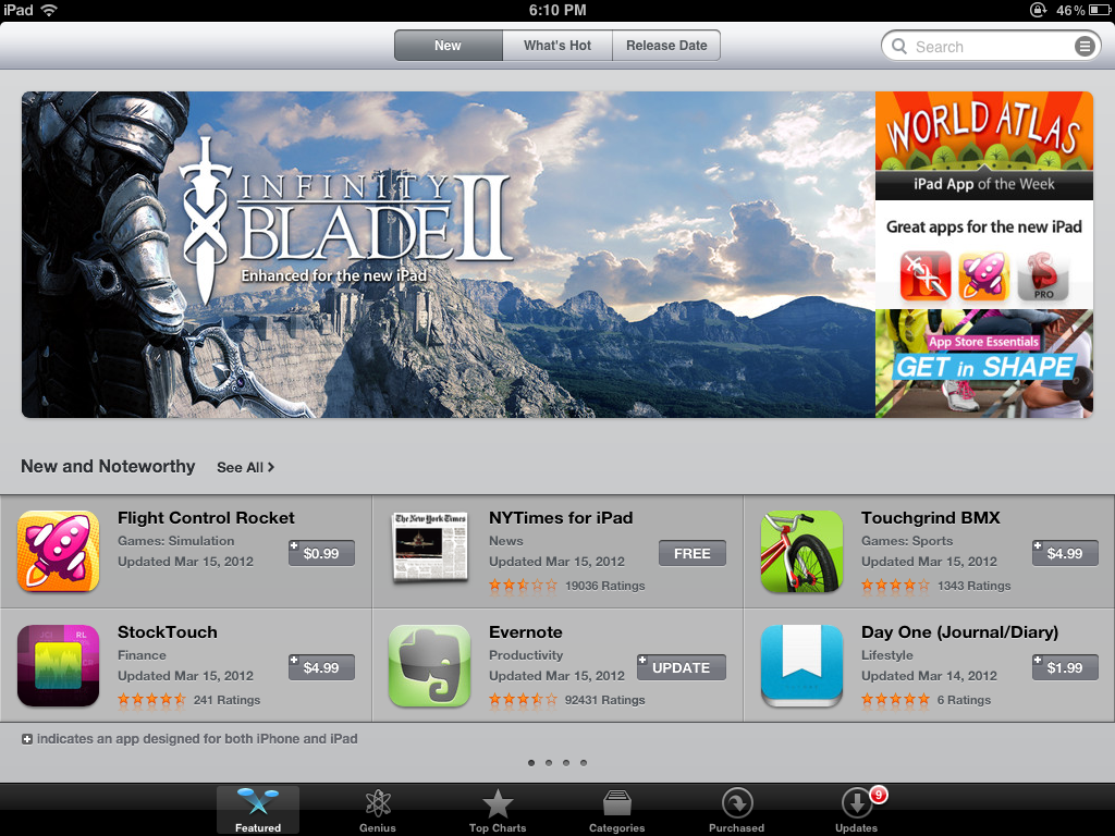 How to browse the app store on your new iPad