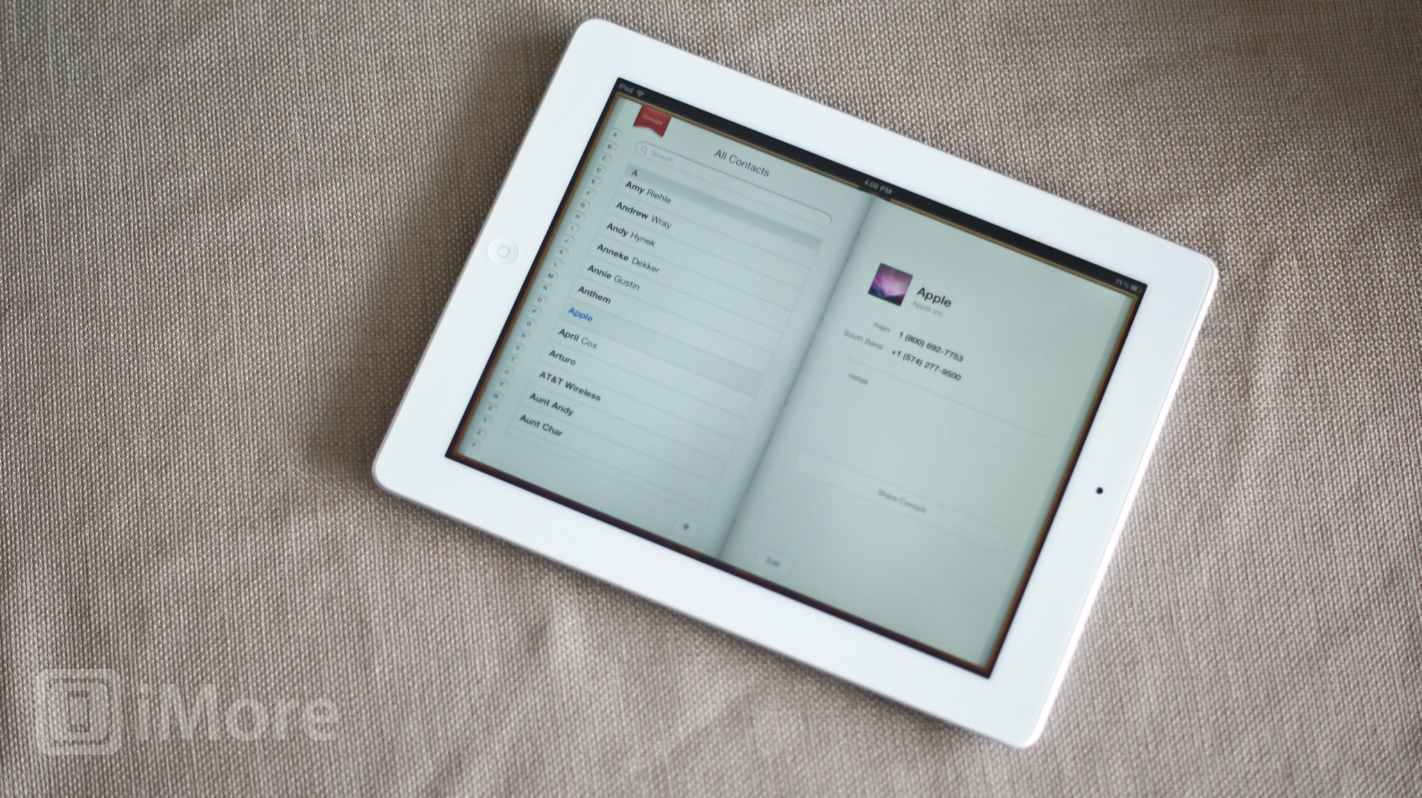How to create edit and share contacts on your new iPad
