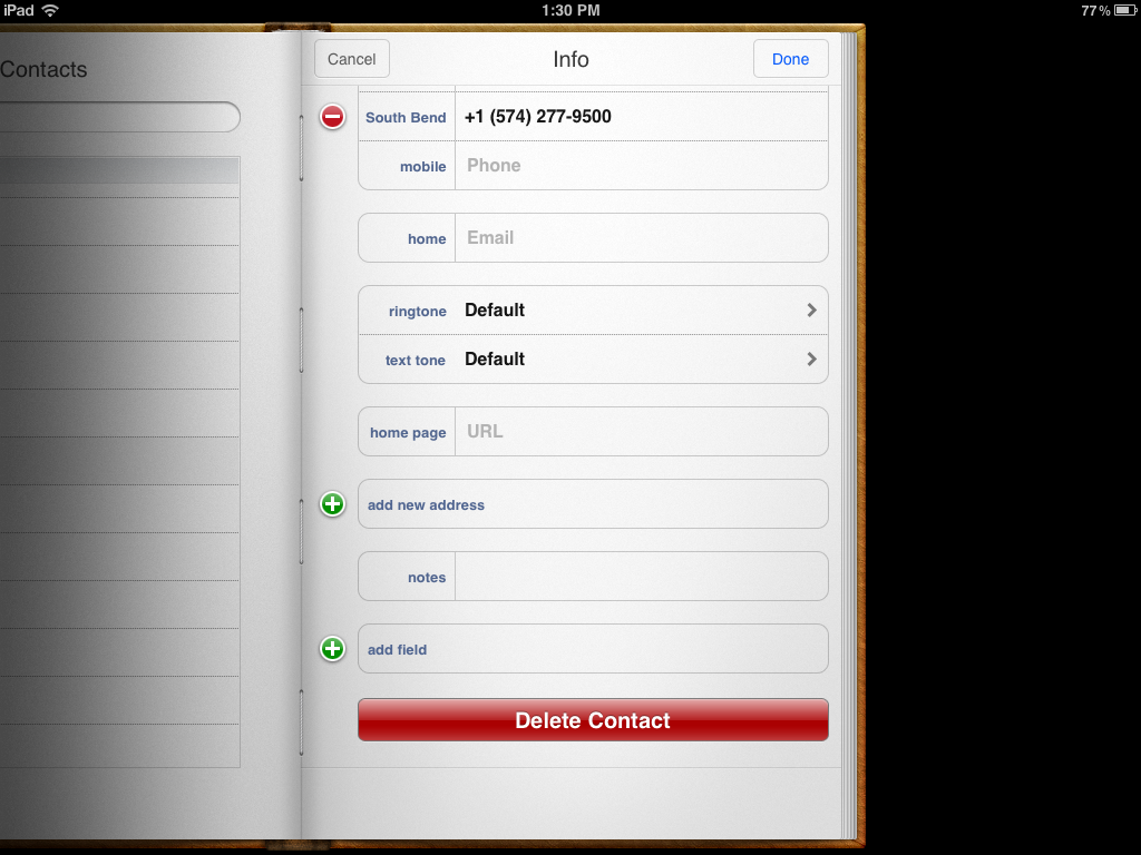 How to delete a contact on your new iPad
