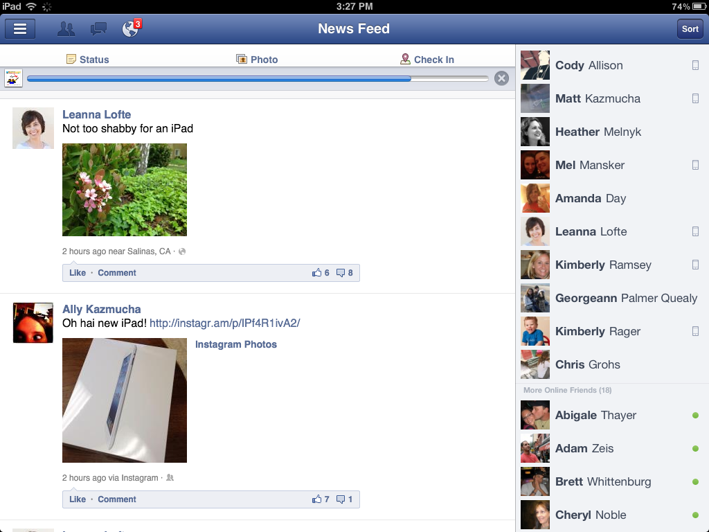 How to upload a photo or video to Facebook from your new iPad
