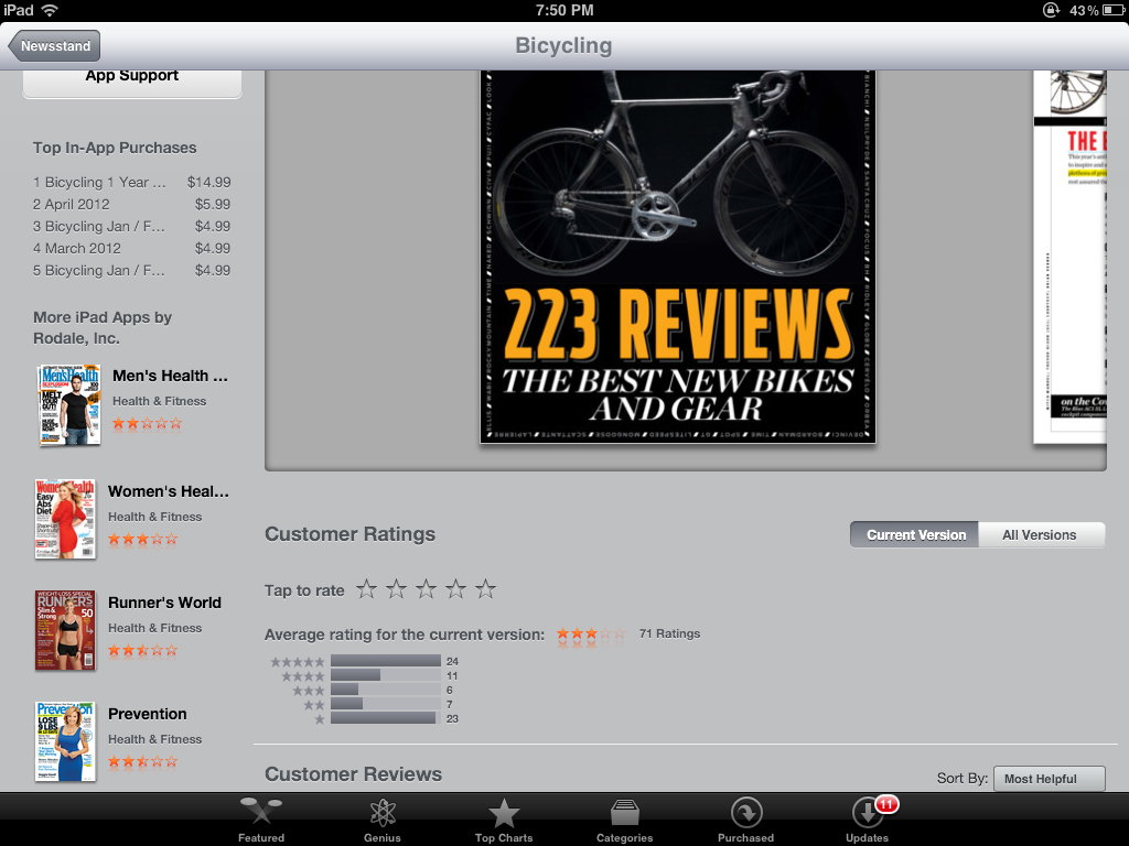 How to view Newsstand subscriptions rates on your iPad