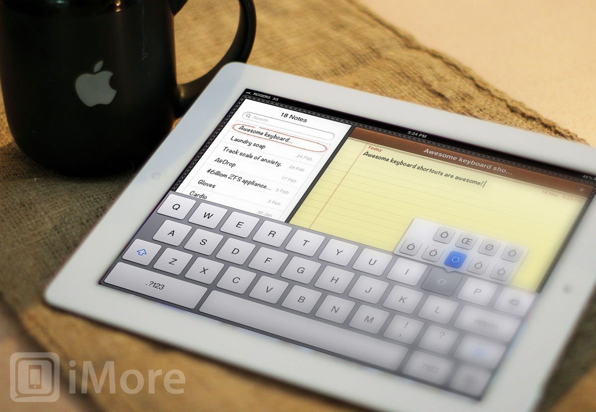 How to rapidly enter numbers, punctuations, and other keyboard shortcuts on your new iPad