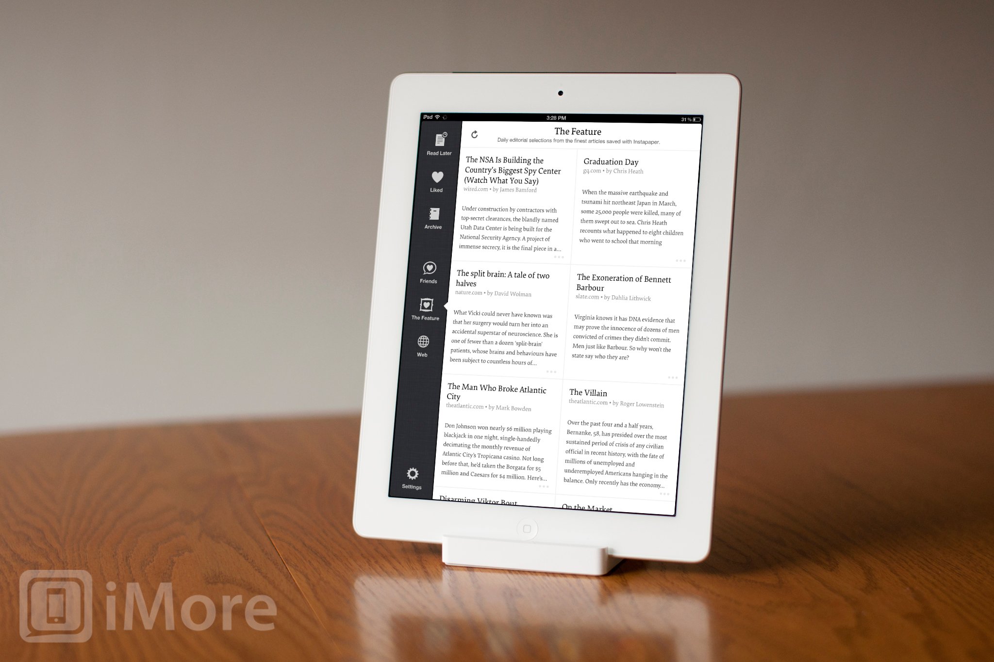 Catch up on your reading with beautiful fonts and retina graphics with Instapaper for iPad