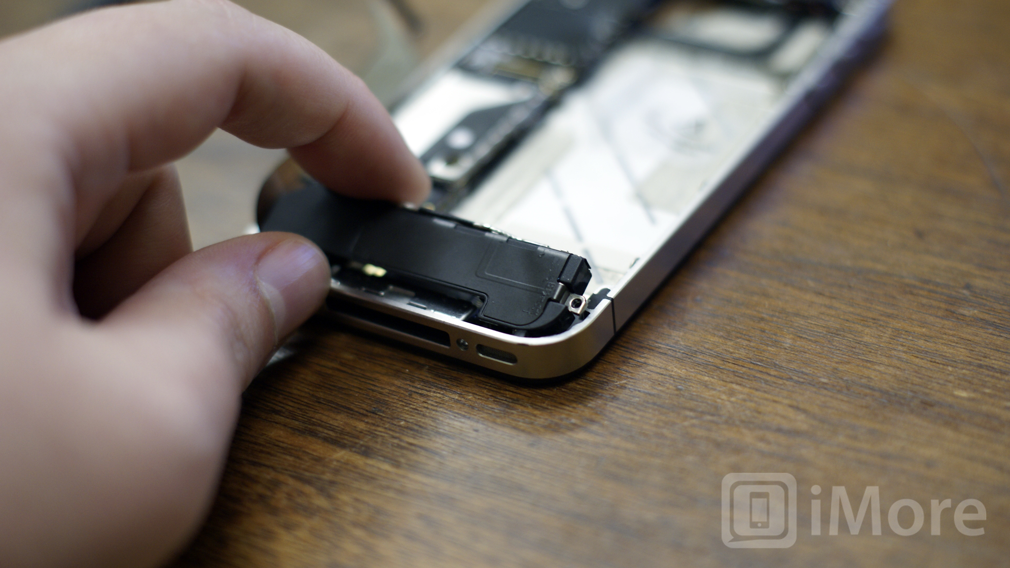 Carefully remove iPhone 4 CDMA speaker assembly from the device