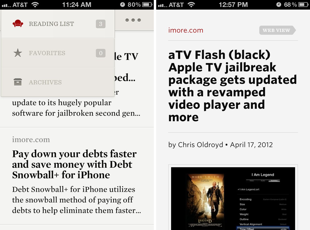 Readability for iPhone design