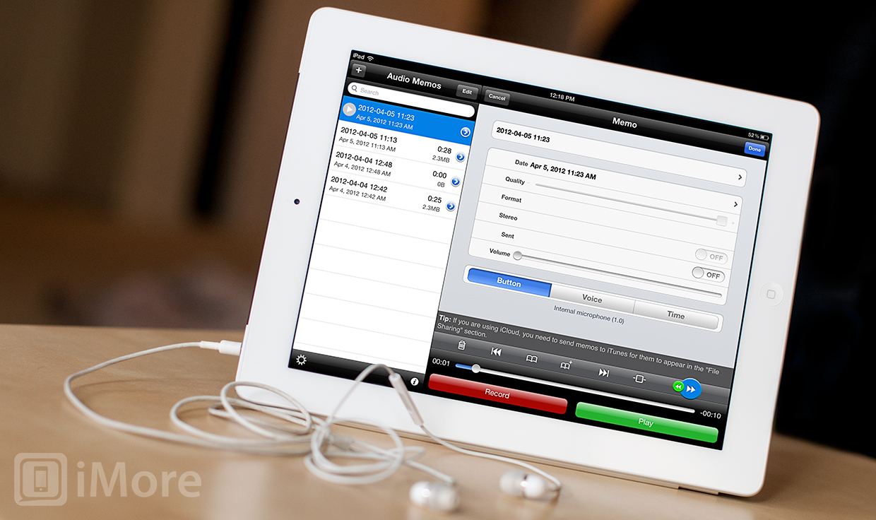 Audio Memos for iPhone and iPad review: The best voice recorder app for the iPad